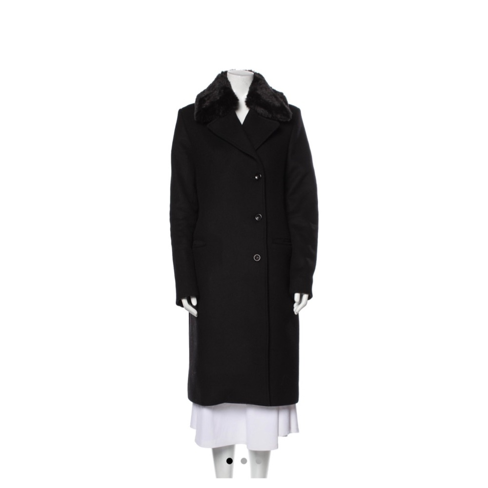 Acne Studios Black Jacket with Faux Fur